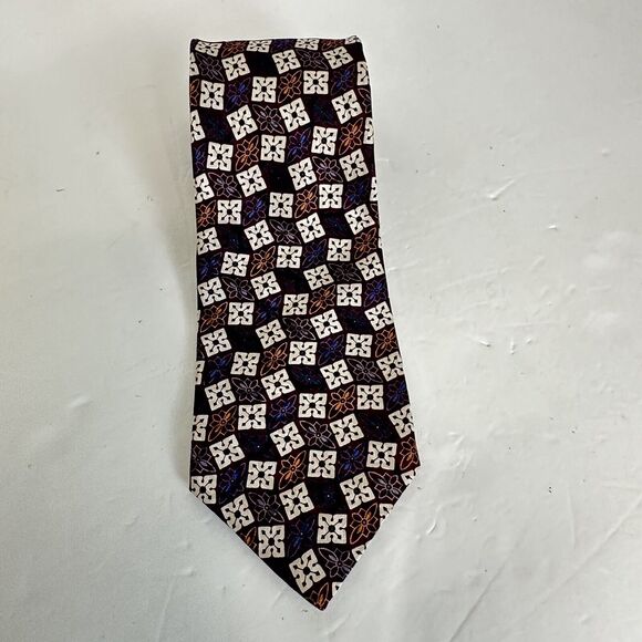 Christian Dior Monsieur Silk Men's Neck Tie Designer Geometric Pattern Classic - Picture 10 of 10